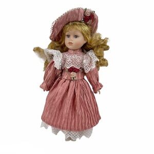Vintage Porcelain Collectible Doll 13”